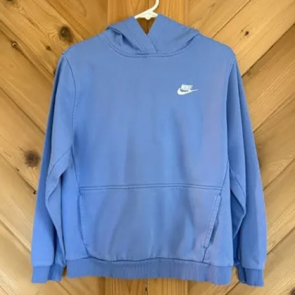 Nike Boys Light Blue Pullover Hoodie